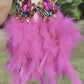 Pinks feathers